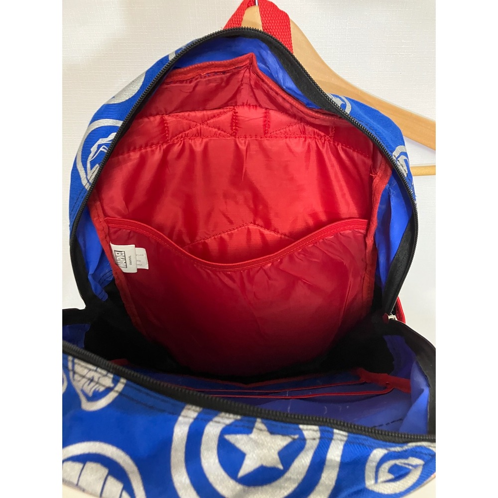 Marvel Avengers Backpack Boys OS Blue Excellent 3D Molded Superheroes School Bag - Picture 5 of 9